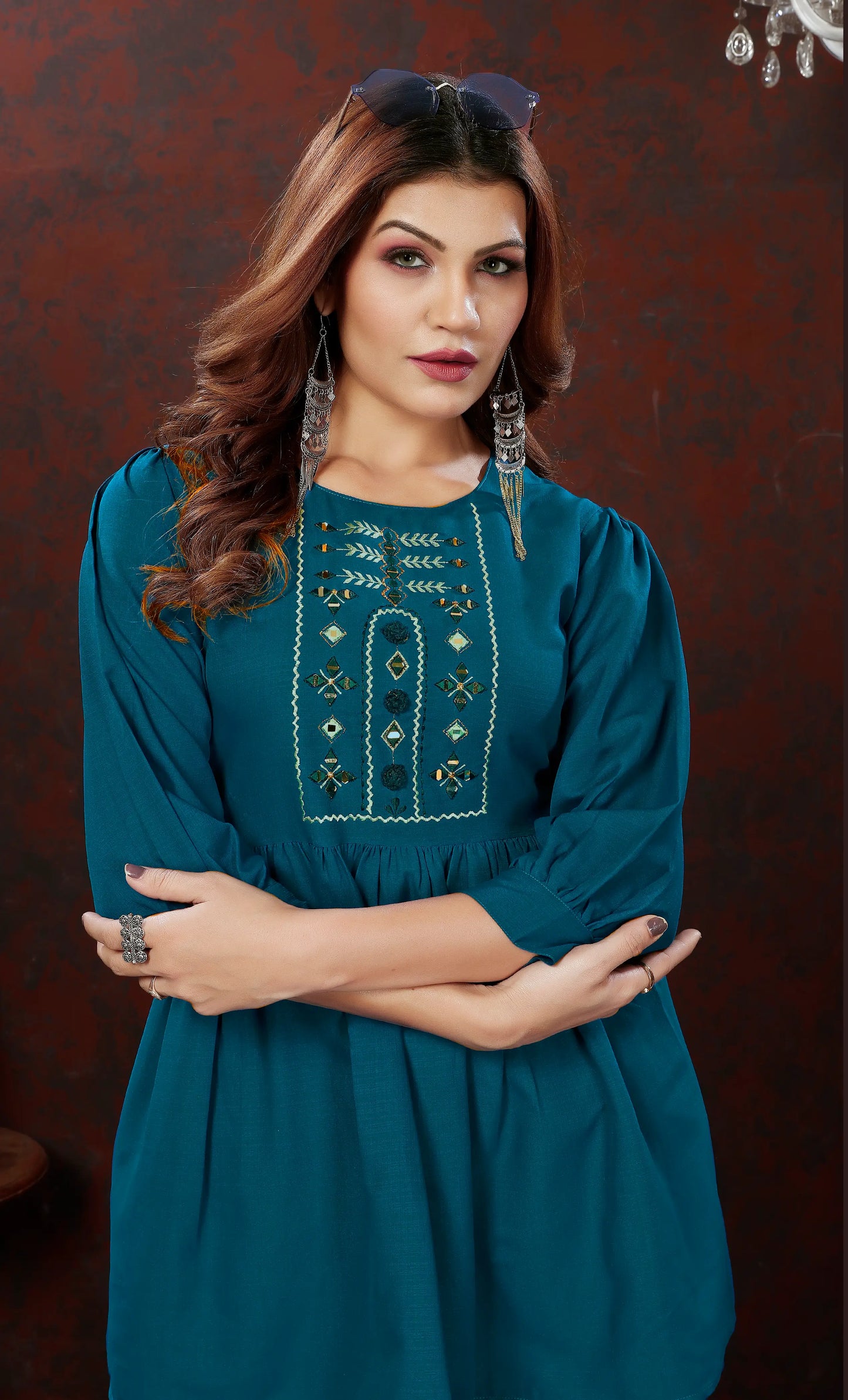 Blue Cotton Co-ord Set