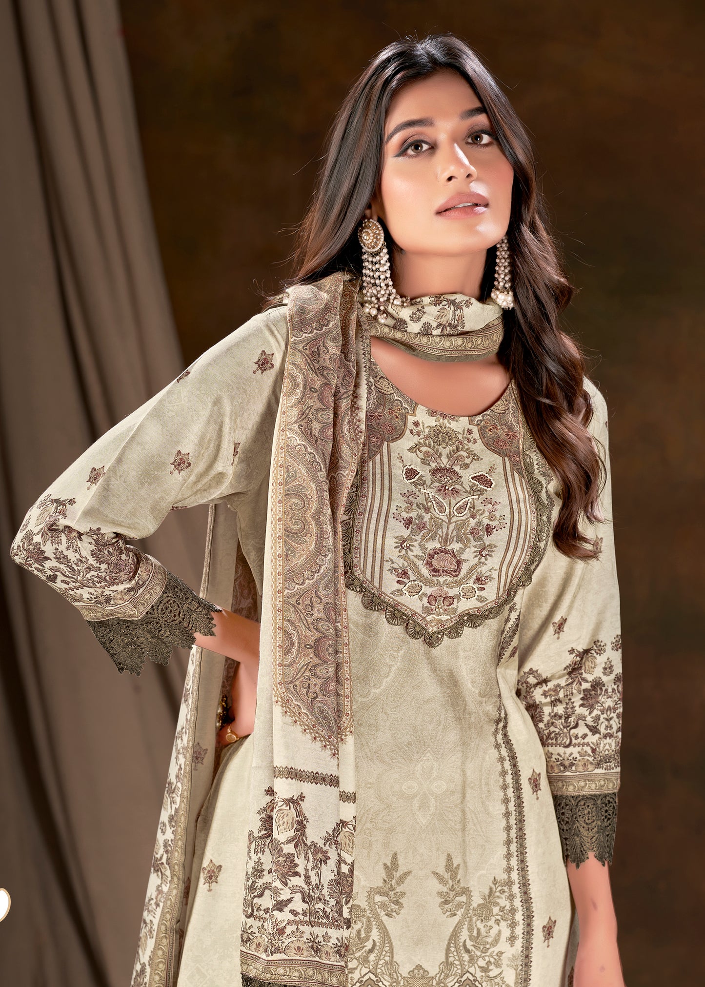 Beige Kurta Set - Guldori