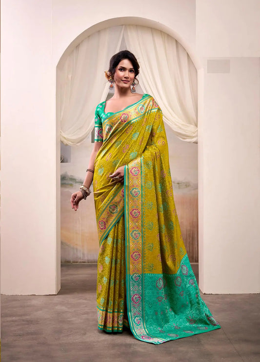 Green  Patola Silk Saree