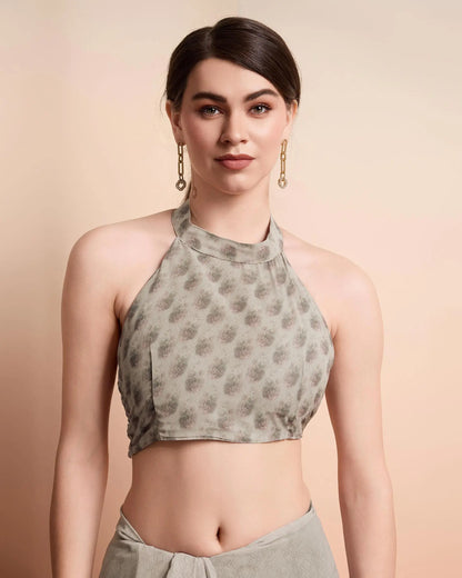 Green Designer Printed Saree