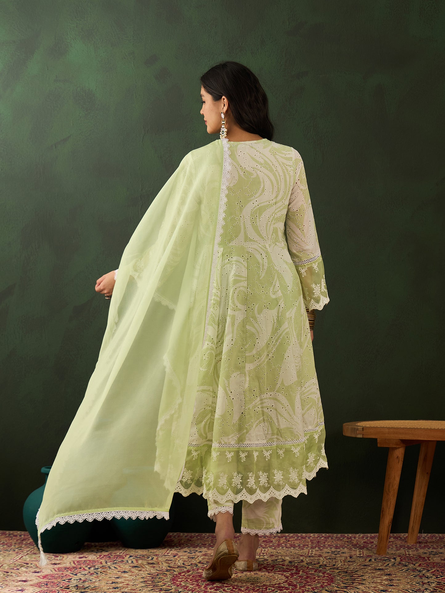 Green Anarkali Suit - Guldori