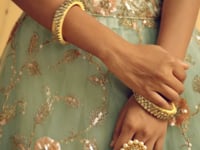 Spanish Green Soft Net Lehenga With Zari Badla Dori And Thread Embroidery Work