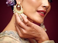 Royal Beige Soft Net Lehenga With Thread Zari Badla And Glitter Dori Embroidery Work