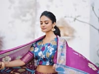 Off White dola Silk Kalamkari Printed Lehenga Choli