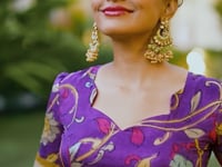 Mustard dola Silk Kalamkari Printed Lehenga Choli