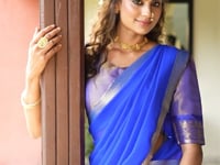 Peach Kanchipuram Zari Weaving Work Lehenga Choli