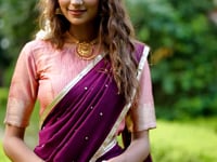Salmon Pink Kanchipuram Zari Weaving Work Lehenga Choli