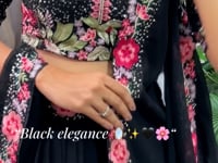 Black Georgette Sequence & Thread Embroidery Lehenga Choli