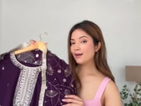 Dark Wine Rangoli Silk Salwar Suit With Sequins Embroidery Work With Heavy Dupatta