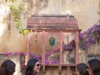 Dark Purple Haze Georgette Fully Flair Gown With Embroidery Work Dupatta