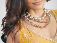 Yellow Net Lehenga Choli With Cotton Thread Work & Sequence Embroidery Work