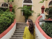 Wine Chinon Rich Sequins Embroidery Work Side Cut Gown With Dupatta And Sharara