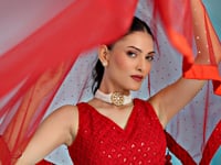 Red Party Wear Lehenga With Sequins Embroidery Work And Dupatta