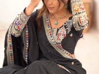 Beautiful Black Cording Dori Embroidery Work Lehenga With Dupatta