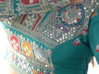Dark Teal Blue Cording Dori Embroidery Work Lehenga With Dupatta