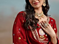 Maroon Georgette Lehenga With Dori Zari Thread & Sequins Embroidery Work