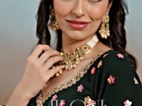 Dark Green Georgette Lehenga With Dori Zari Thread & Sequins Embroidery Work