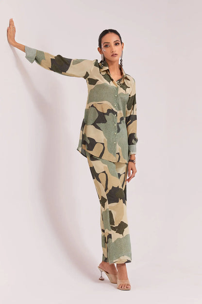 MultiColor Printed Co-ord Set